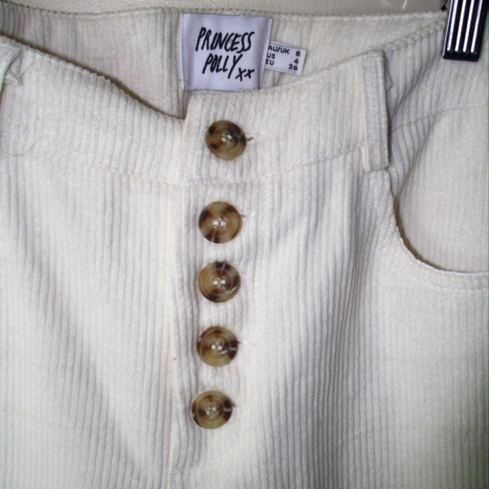 Princess Polly high rise corduroy pants wide leg